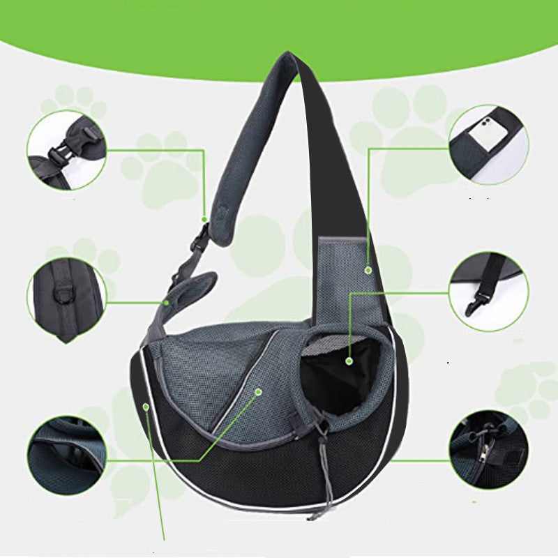 PawBuddy Sling Bag - Carry your furry friend everywhere with comfort and style
