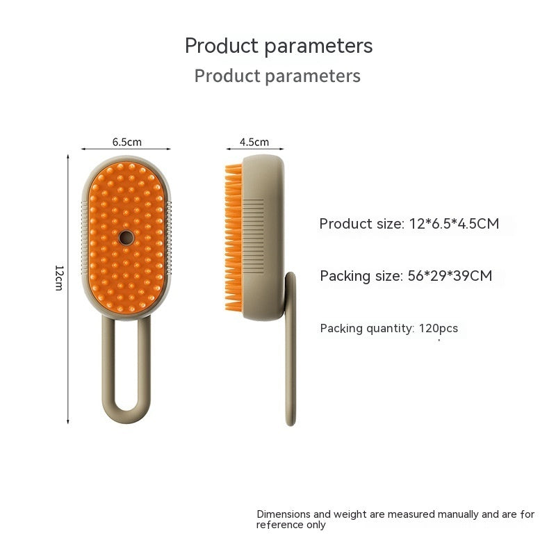 Ultimate 3-in-1 Pet Steam Brush - Groom, Clean & Pamper!