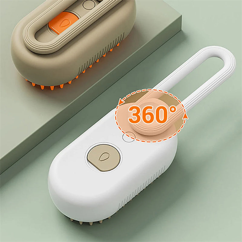 Ultimate 3-in-1 Pet Steam Brush - Groom, Clean & Pamper!