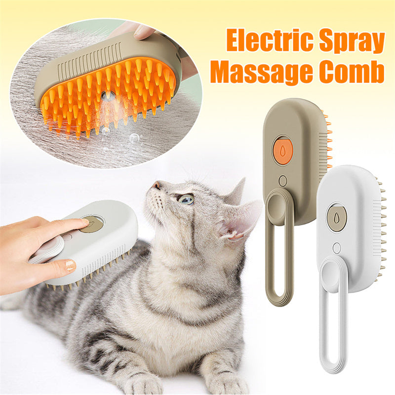 Ultimate 3-in-1 Pet Steam Brush - Groom, Clean & Pamper!